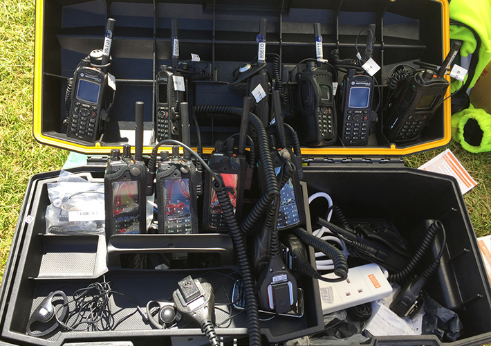 Tetra radios at Longitude 2016